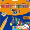 עפרונות צבעוניים  ביק BIC - מארז 24 צבעים