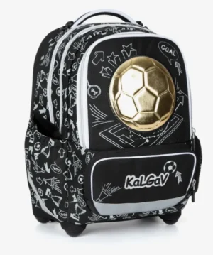 תיק אורטופדי X-Fix קל גב - דגם Soccer Ball שחור לבן 2025