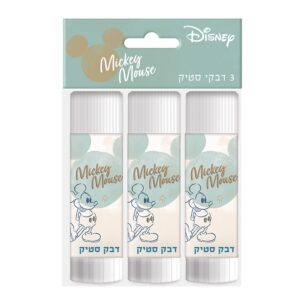 דבק סטיק 15 גרם (3 יחי') - דגם מיקי